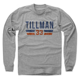 Mens Long Sleeve Heather Gray