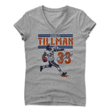 Womens Women's V-Neck Athletic Gray