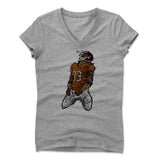 Womens Women's V-Neck Athletic Gray